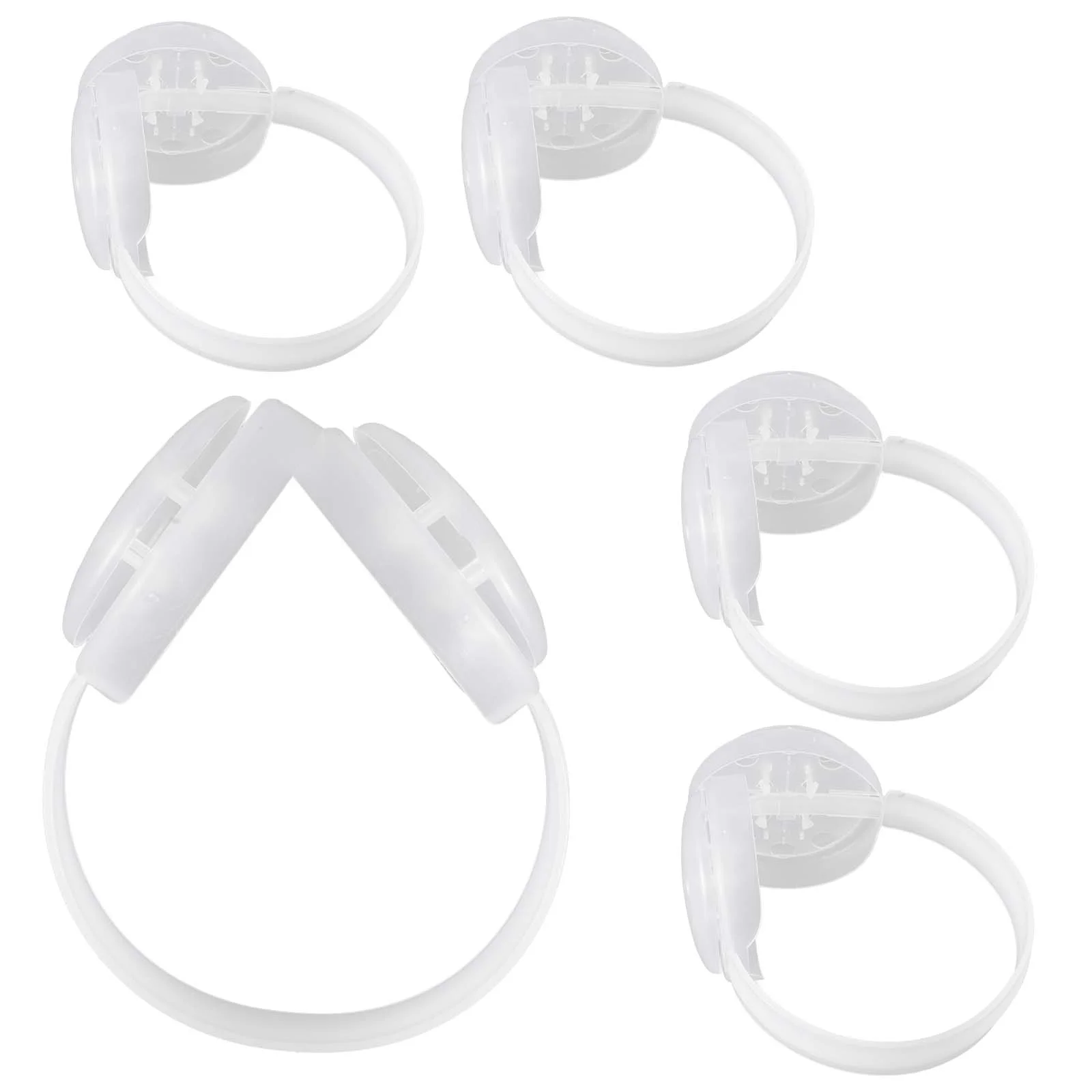 Kit de construction d'accessoires pour cache-oreilles, rallonges de sangle pour masque, clips en plastique derrière le cadre de support de tête, garder au chaud, 5 pièces