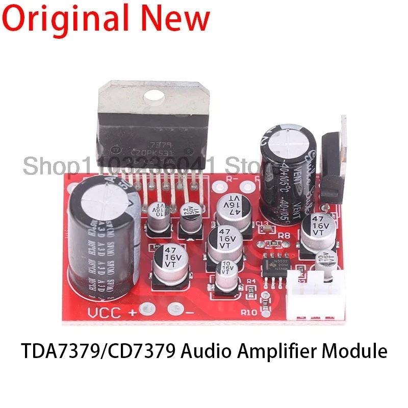 1PCS TDA7379 Audio Amplifier Module DC 9 -17.5V 39W*2 Stereo Audio Amplifier Board AD828 Preamp Board for Bluetooth Speaker