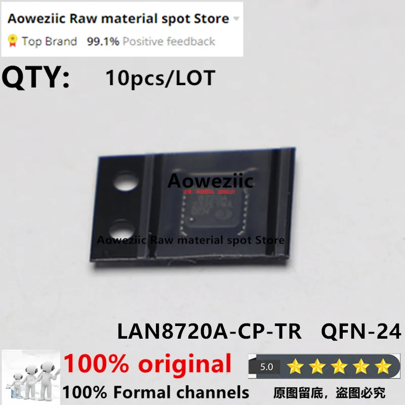 

Aoweziic 2022+ 100% New Imported Original LAN8720A-CP-TR LAN8720A 8720A QFN-24 Ethernet IC Chip