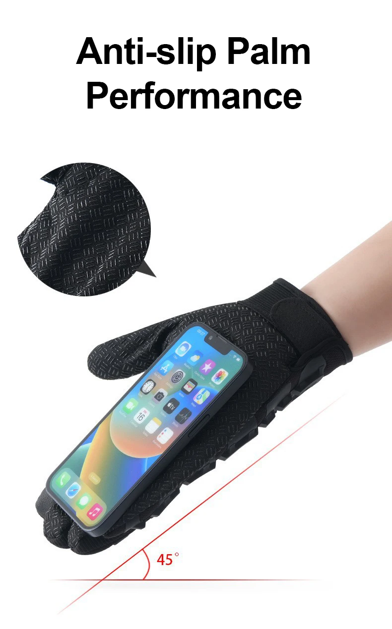 Taktische Fahrradhandschuhe für Herren, Vollfinger-Militärhandschuhe mit Touchscreen-Funktion, Schnittfest, Rutschfest, Atmungsaktiv, Motorradhandschuhe – Detail 6