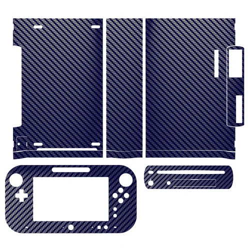 Imagen 2 del producto Protector de pegatina de piel de vinilo de fibra de carbono disponible en 7 colores para pegatinas de pieles de Nintendo Wii U y Gamepad