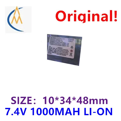 Original genuine 503448 lithium rechargeable battery 1000mAh 7.4V strong light ribbon cable with sufficient capacity of 1.25