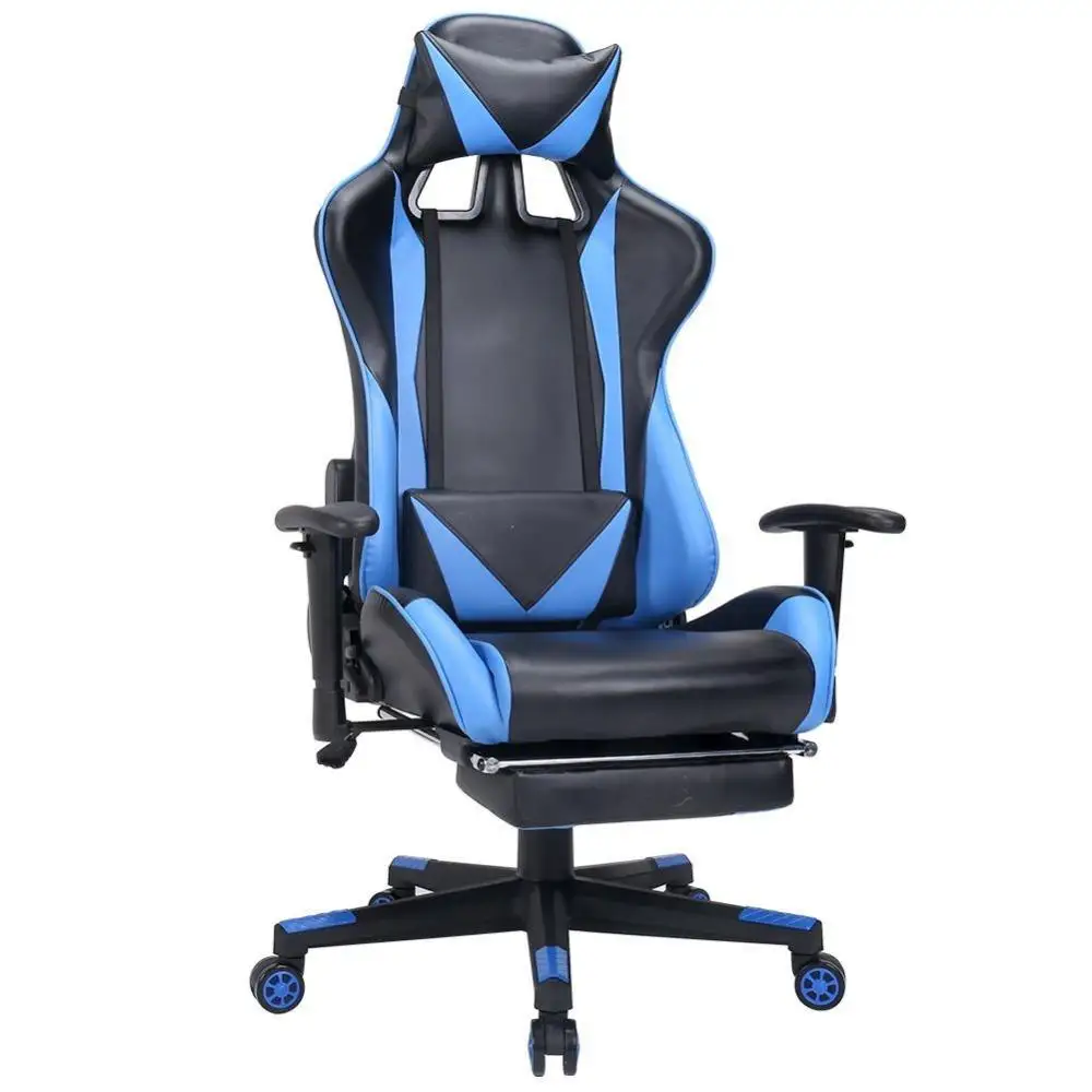 

Modern Revolving Gaming Office Chair Racing Chair Computer Chair With Footrest