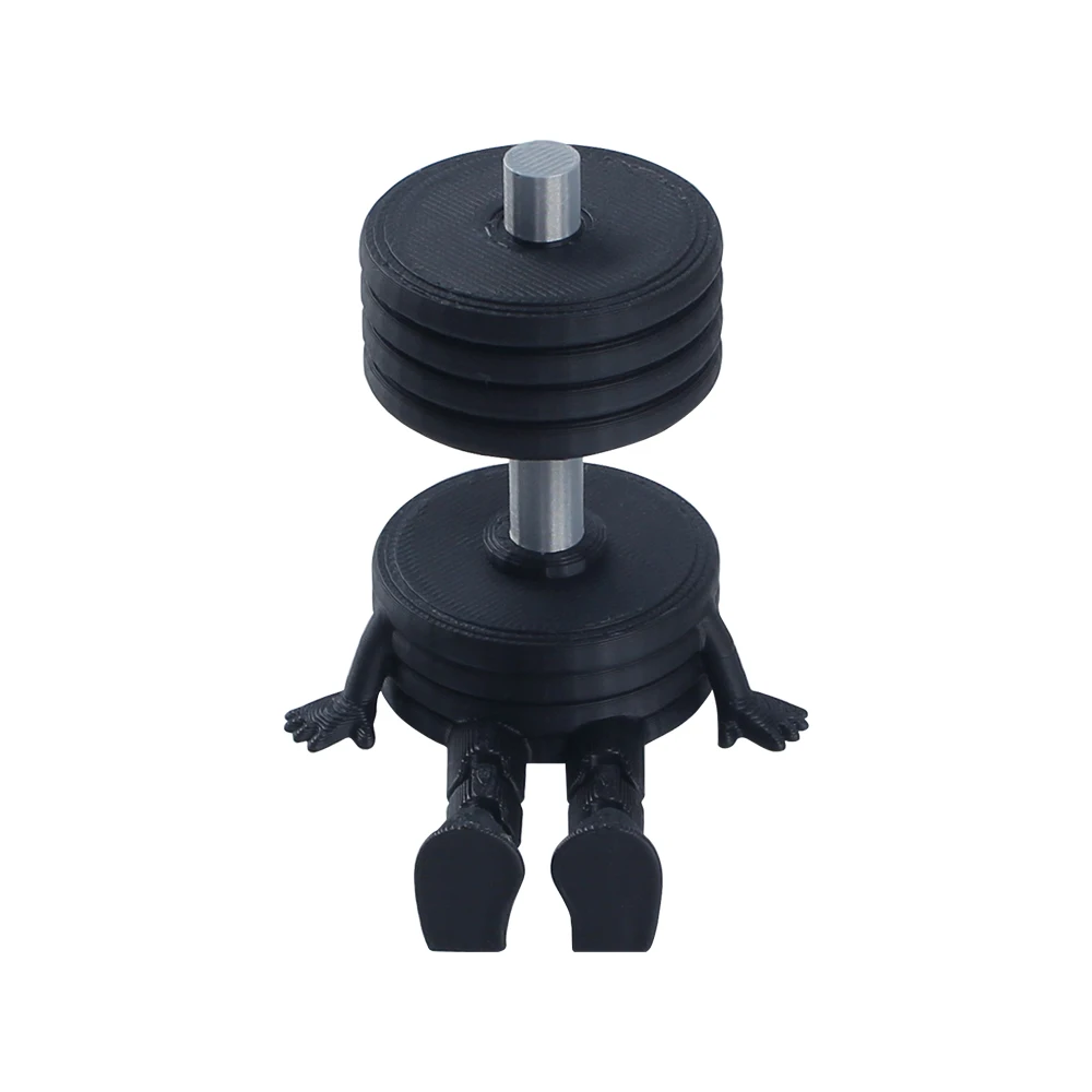 A 3D-printed dumbbell statue ornament, which is very interesting for use in gyms or as home decoration