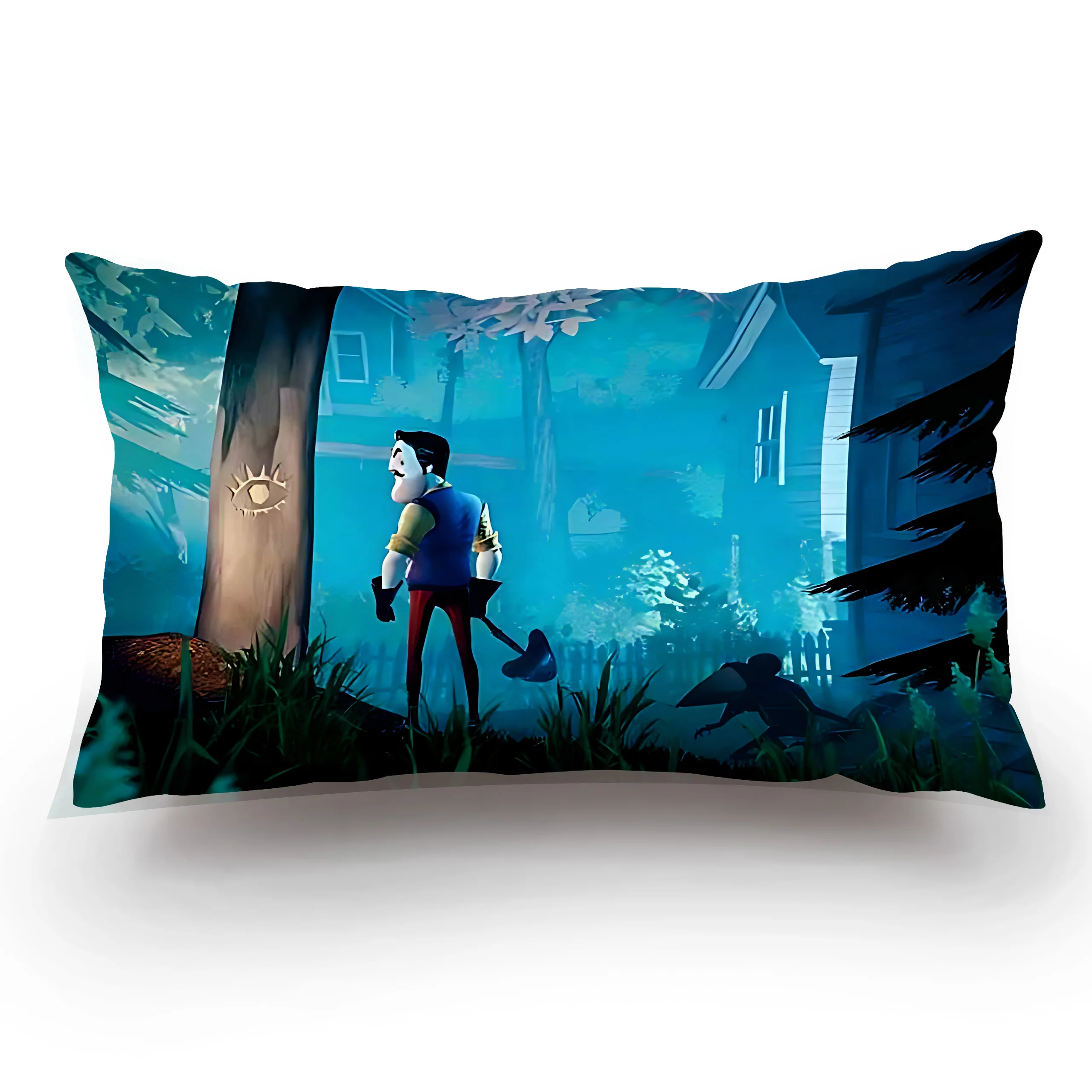 Double-sided Printing Rectangle Pillow Horrible Game N-NeighborS 2 Case Bedside Pillow Sofa Cushion Cover Room Home Decoration