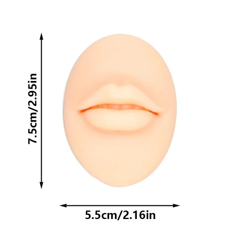 5D Stereo Simulation Dudu Lip Silicone Eyebrow Lip Semi-permanent Beginner Embroidery Pattern Tattoo Bleaching Lip Solid Mold