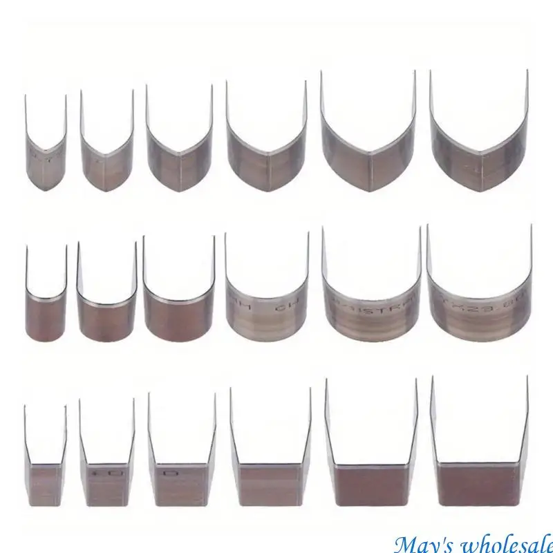 

18 шт. профессиональный набор перфораторов для рукоделия из углеродистой стали, угловой резак для кожи, полукруглый инструмент