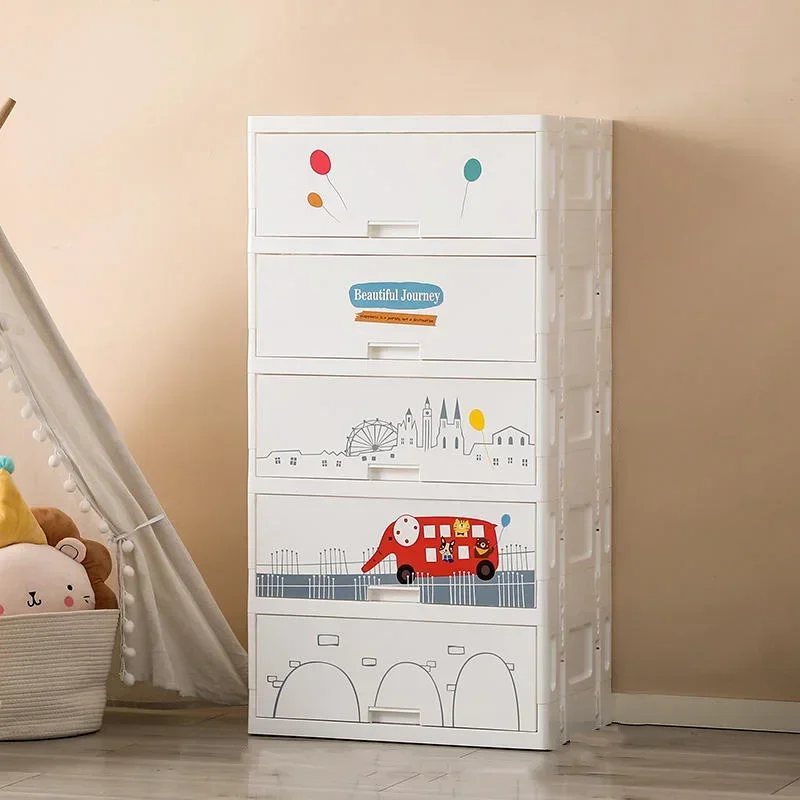 Baby Dressers Closet Organizer Cupboard Home Clothes Plastic Wardrobe Storage Bedroom Placard Armario Living Room Cabinets