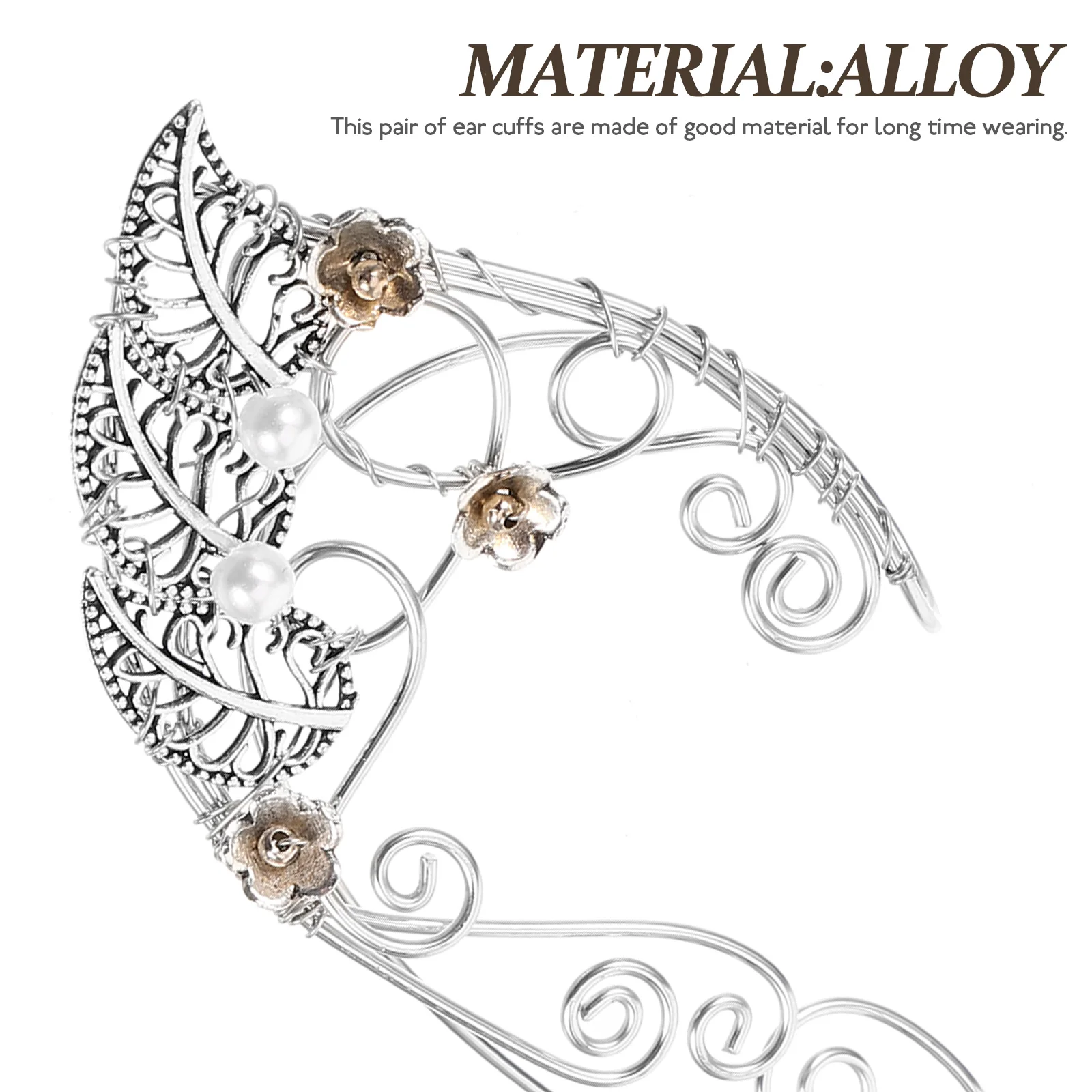 

1 Pair Ear Cuffs For Women Non-Piercing Fairy Earrings Clip On Jewelry Lightweight Dainty Fashion Statement Ear Wrap Cuffs Teens