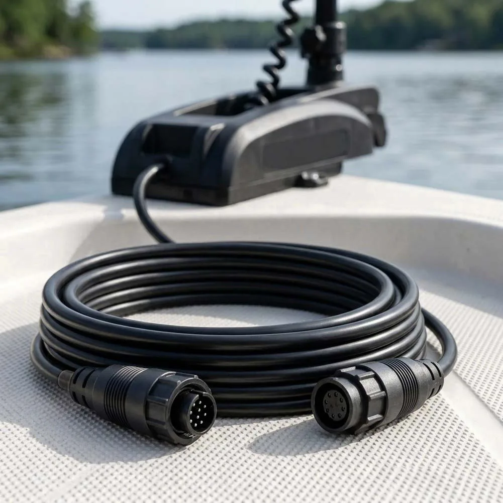 Fishfinder Extender 9-pin Transducer Cable For Sonar Imaging Oxygen-free Copper Core Male To Female Connector For LSS-1 LSS-2