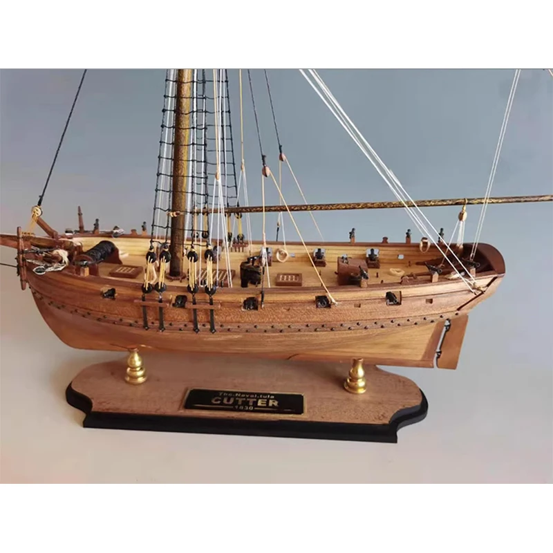 1/64 Wooden Sailboat Model Building Kit TulaCUTTER1830 British Navy Patrol Ship Simulation Ship Model Toy Gift Collection