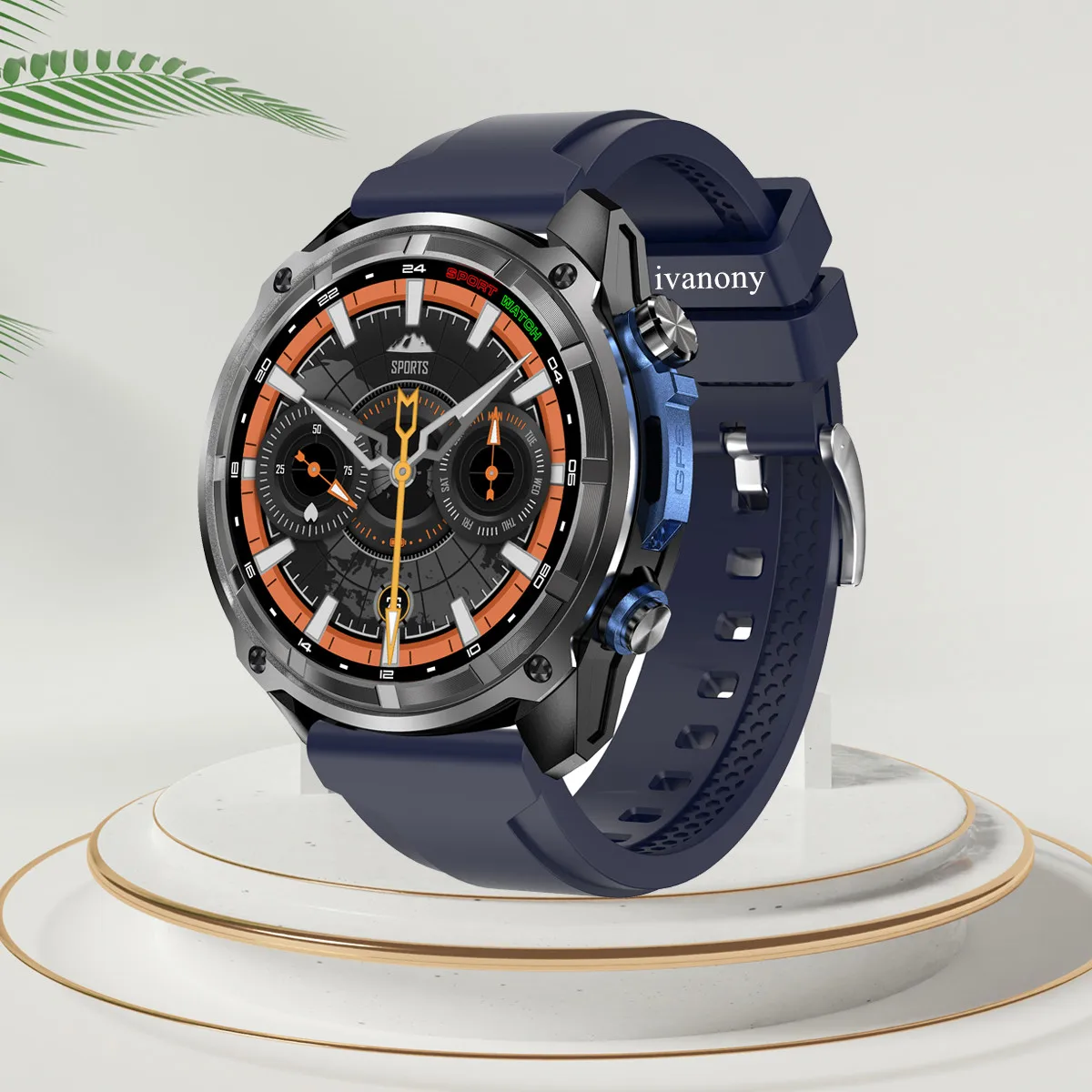 

Men's Smart Watch 3ATM Waterproof 4GB/ROM Offline Map GPS Tracker Altitude Air Pressure Compass LED Flashlight Sports Smartwatch