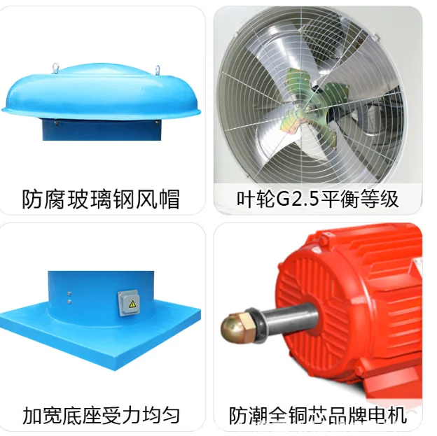 Ventilatieafzuiging Dak Axiale stroomventilator, dak