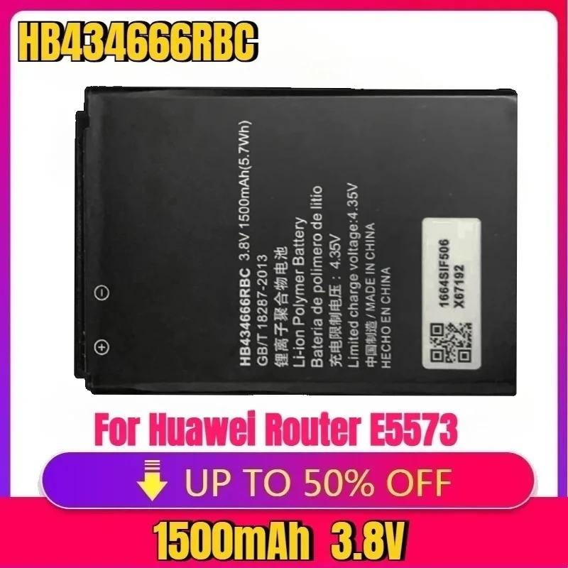 

For Huawei Router E5573 E5573S E5573s-32 E5573s-320 E5573s-606 E5573s-806 853/855 High Quality1500mAh HB434666RBC Phone Battery