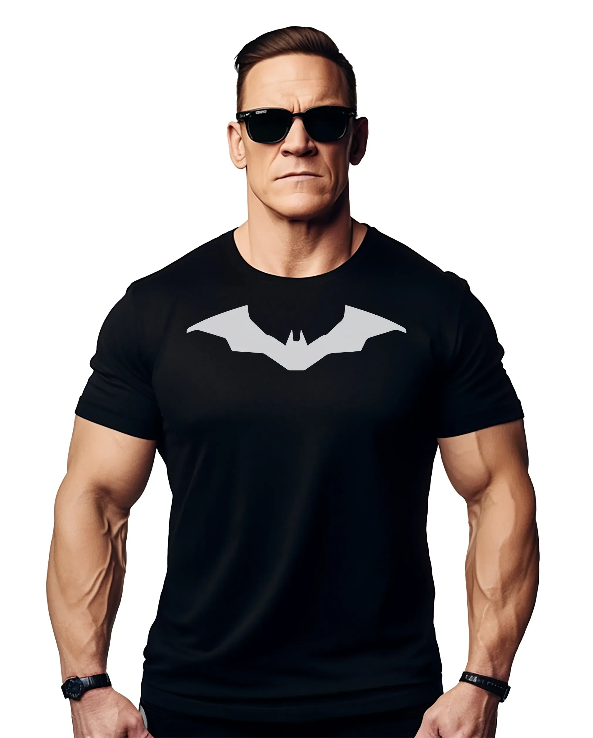 Nueva Camiseta Deportiva con Diseño de Batman para Hombre, Camiseta de Entrenamiento con Temática de Películas y Dibujos Animados, Perfecta para Fanáticos del Fitness y la Cultura Pop
