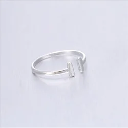 Fashion Adjustable Size Letter Ring for Women Girls Jewelry Finger Ring Party Birthday Wedding Gift e506