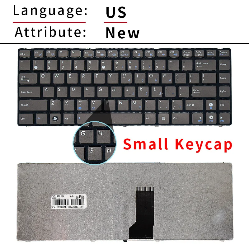 Ru/russische Laptop-Tastatur für asus k42j x43 a43s a42 k42 x42j ul30 n42 n43 b43 u41 k43s u35j ul80 u35j u80 u80e k42d k42f