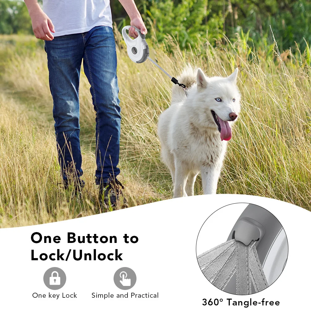 Retractable 4M 170KG Super Bearing Pet Collar Leashes Automatic Dog Leash Puppy Outdoor Walking Running Lead Roulette For Dogs