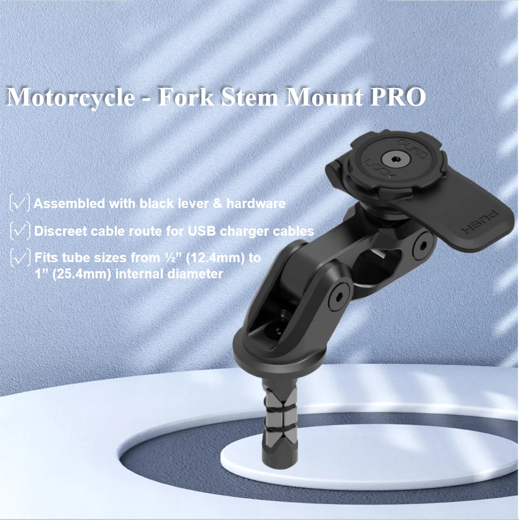 

Original Motorcycle Phone Mount for Fork Stem Pro Cell Phone Holder
