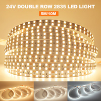 Led Strip Light RA98 5m 10m 2700K 3000K 3500K 4000K 5000K 6000K 24V 2835 120 240 LEDs Flexible Tape Lighting 5mm/8mm/10mm PCB