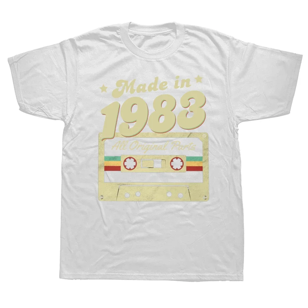 تي شيرت بأكمام قصيرة للرجال ، هدايا أعياد الميلاد ، صنع كلاسيكي في ، ملابس الشارع برسومات لأعياد الميلاد الأربعين ، تي شيرت بتصميم صيفي