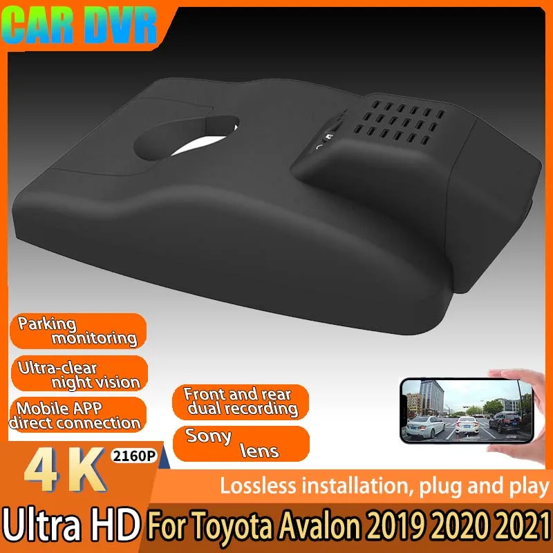 4K HD 2160P Plug And Play Easy installation Wifi Car DVR Dash Cam For Toyota Avalon 2019 2020 2021 Control By Moblie APP