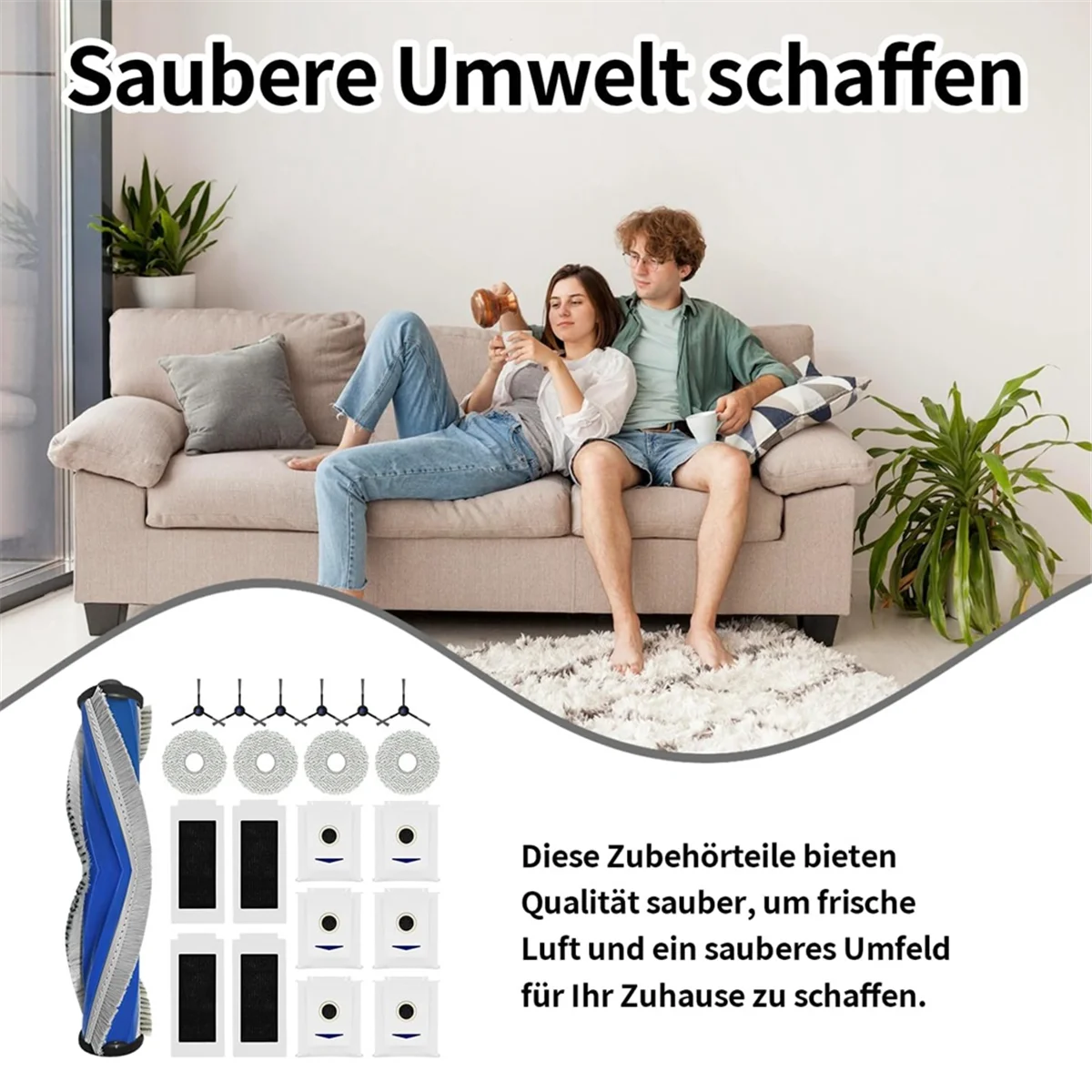 popular For ECOVACS DEEBOT T30 PRO Omni Parts Roller Main Side Brush Hepa Filter Mop Cloth Dust Bags Accessories