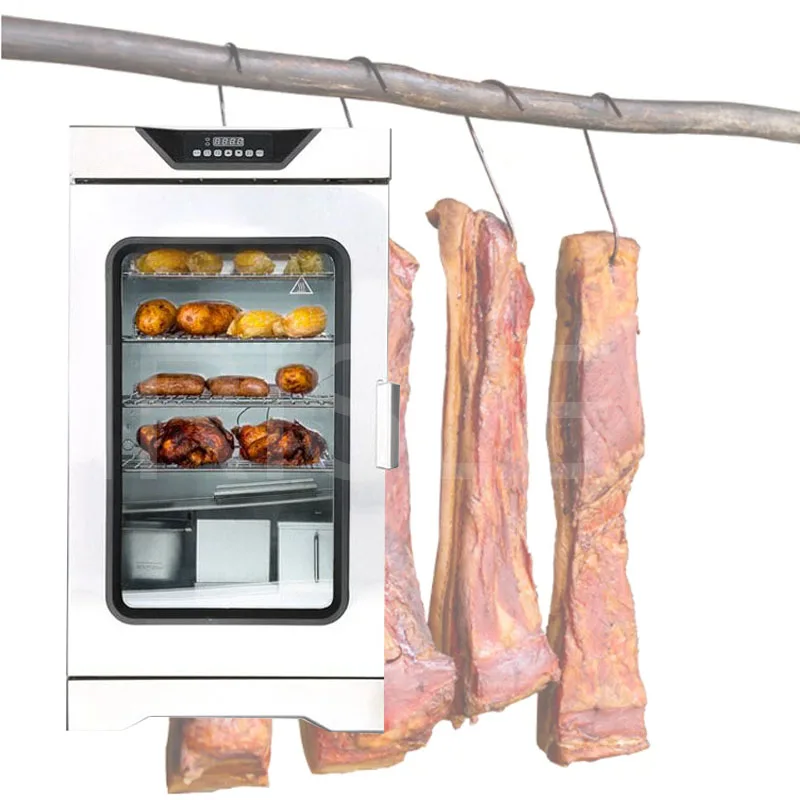 220V Intelligent Electric Chicken Fish Food Smoking Machine Household Small Commercial Bacon Furnace/Meat Smoked Oven