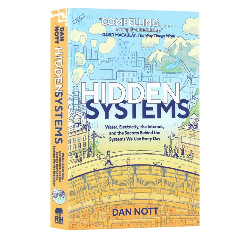 Hidden Systems Dan Nott Kids Science Graphic Novel Water Electricity Internet STEM Education Book For Young Readers