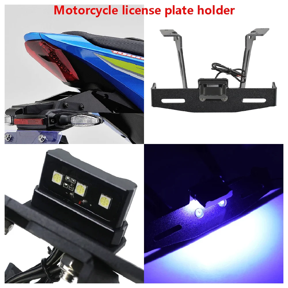 For Suzuki GSXR 1000 GSX-R 1000R ABS GSX-R1000 2017-2024 Motorcycle License Plate Holder Tail Tidy Fender Replacement Bracket