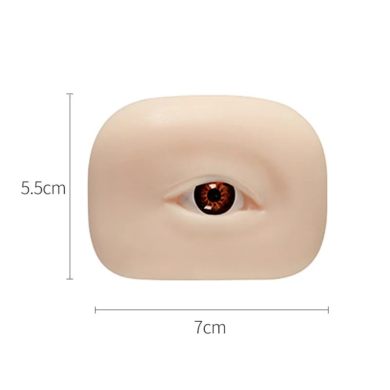 1Pc Wimpern Verlängerung Mannequin Auge Silikon Praxis Make-Up Zubehör Augenbraue Tattoo Lash Pfropfen Lehre Ausbildung Werkzeuge