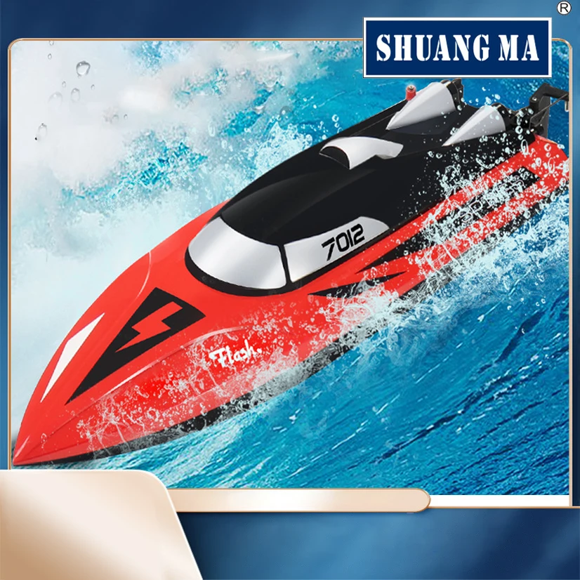 2.4G Large Size Remote Speedboat High Speed Racing Yacht Electric Model Remote Control Boat Kids Outdoor Water Play Toy