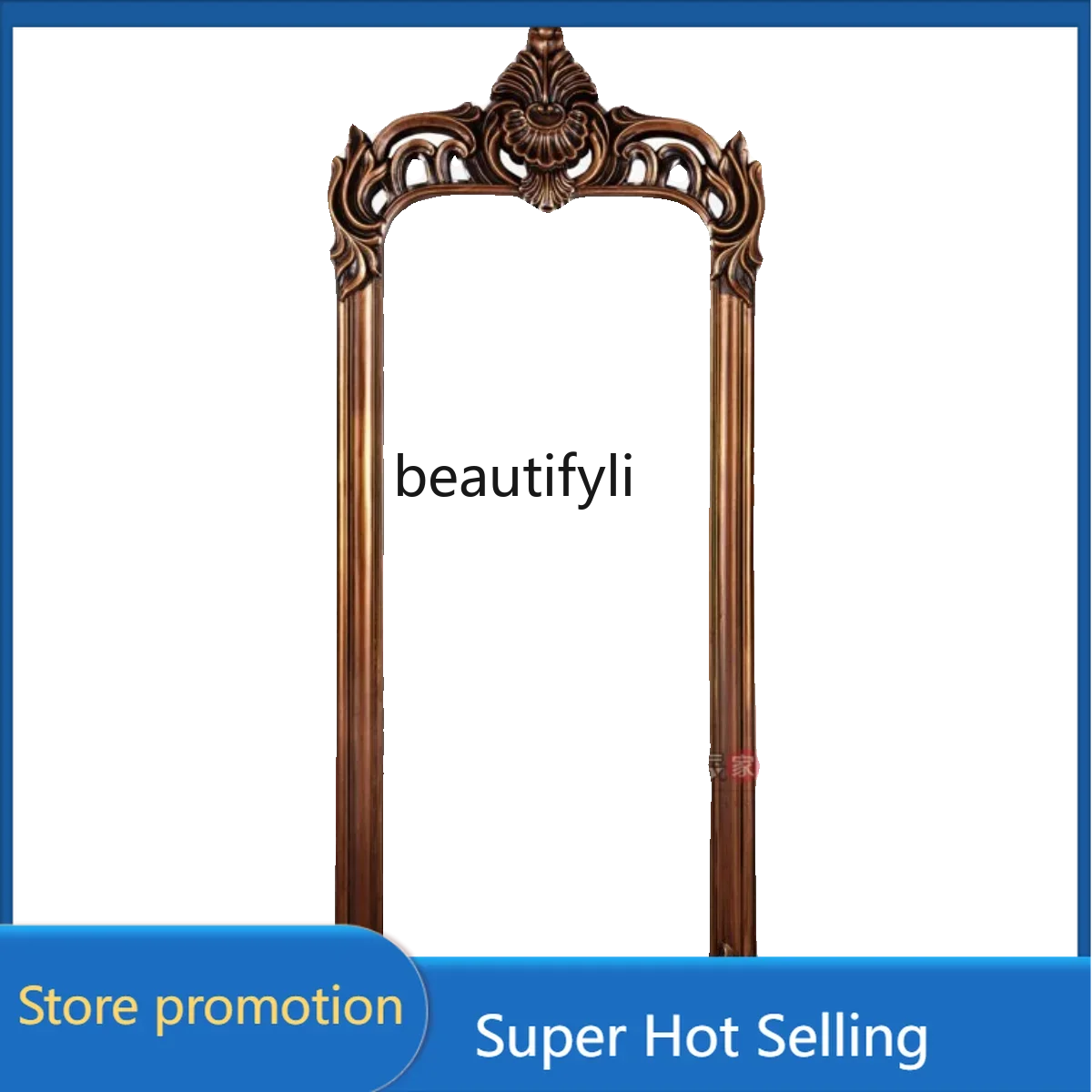 

Asmt46 cqyEuropean special-shaped floor-to-ceiling full-body mirror French carved retro bedroom wall-mounted fitting mirror