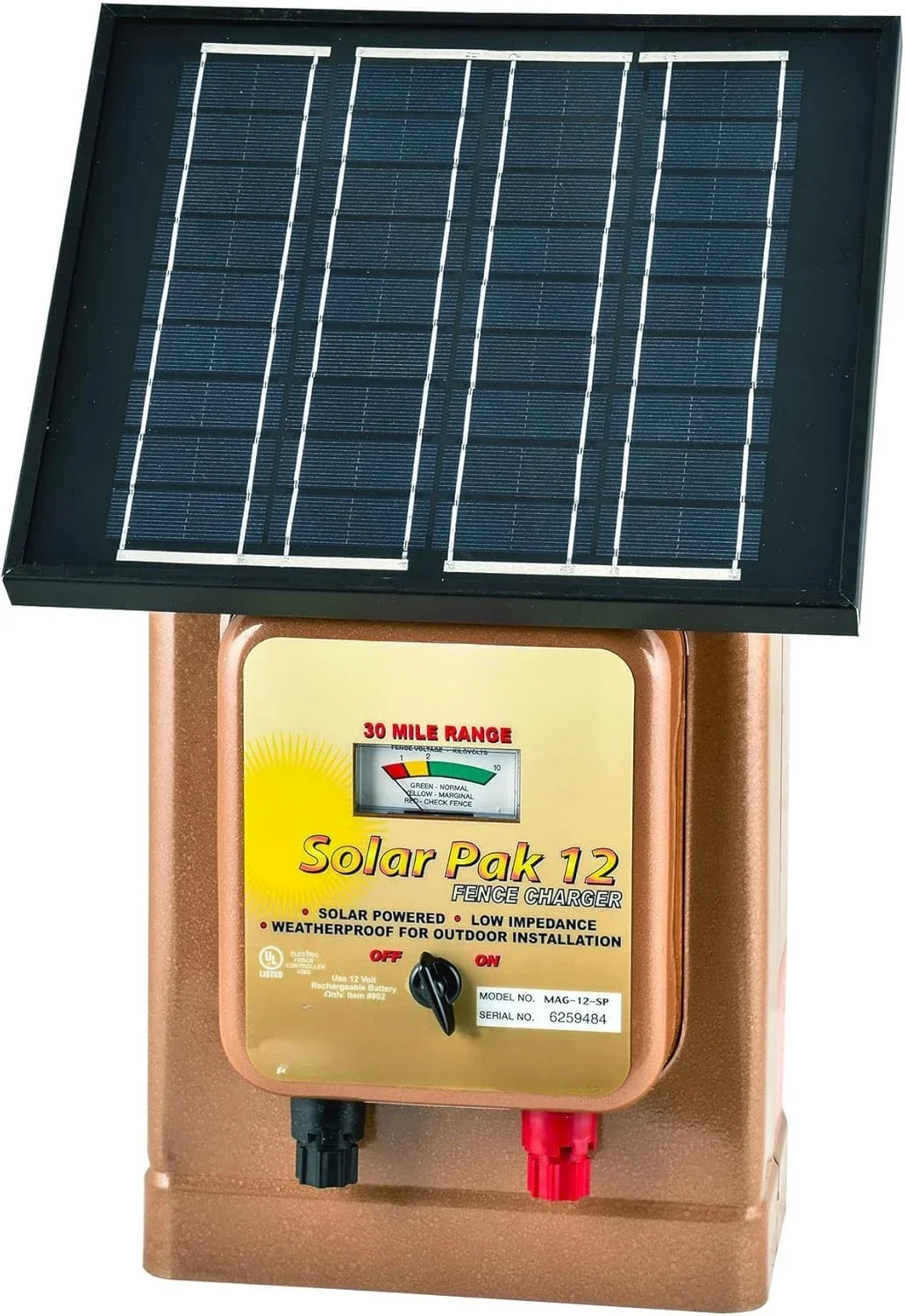 

рекомендуется. Высокое качество (MAG12-SP) Зарядное устройство для электрического забора на 12 В с батарейным питанием на 30 миль.