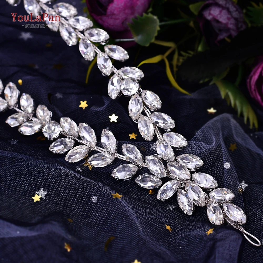 YouLaPan cinturón de diamantes de imitación de doble capa, accesorios para vestido de noche, faja decorativa brillante, vestido de novia, faja, cosas para boda, SH403