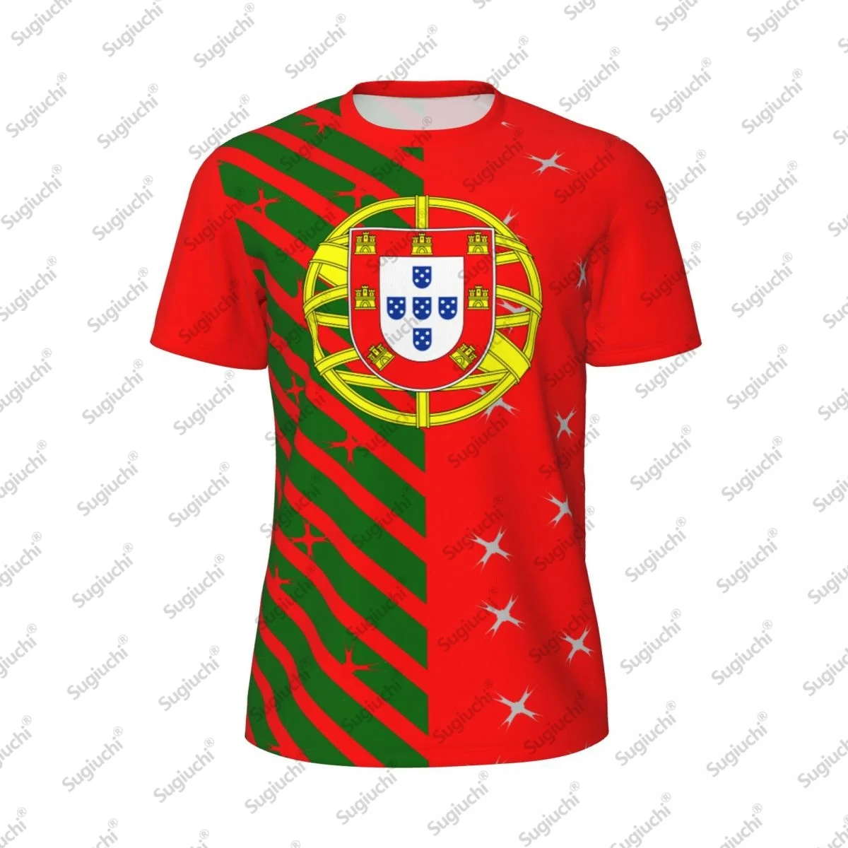 2026 تي شيرت بعلم برتغالي للرجال والنساء ملابس شبكية رياضية قابلة للتنفس لتشغيل الدراجة والتنس واللياقة البدنية #2