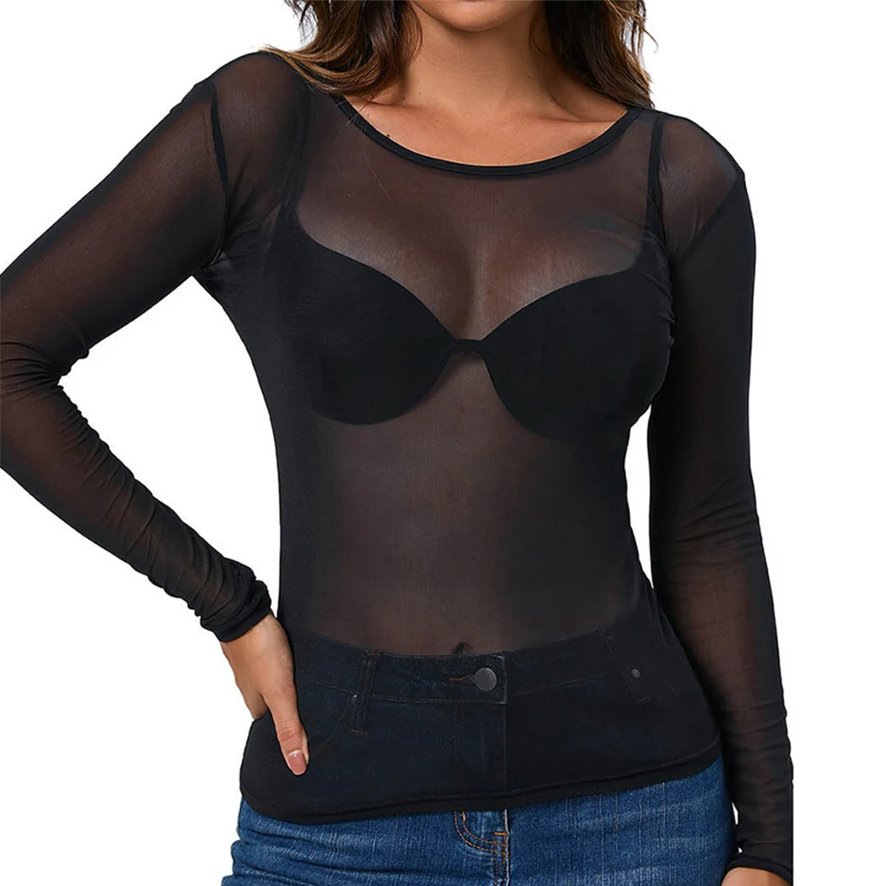 

Casual Outings XL Sexy Long Sleeves Casual Wear Black Top Suitable For Home All Seasons Wear Brand New Condition