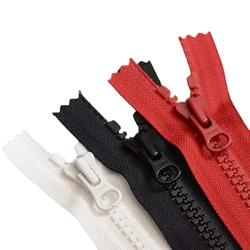 20pcs/Lot 8# 25cm 30cm Oversize Resin YKK Zipper Black Red White Coffee Orange Close End Shoe Pocket Handbag Sewing Accessory