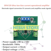 OPA129 high impedance operational amplifier module electrode signal converter IV converts to amplify weak signals