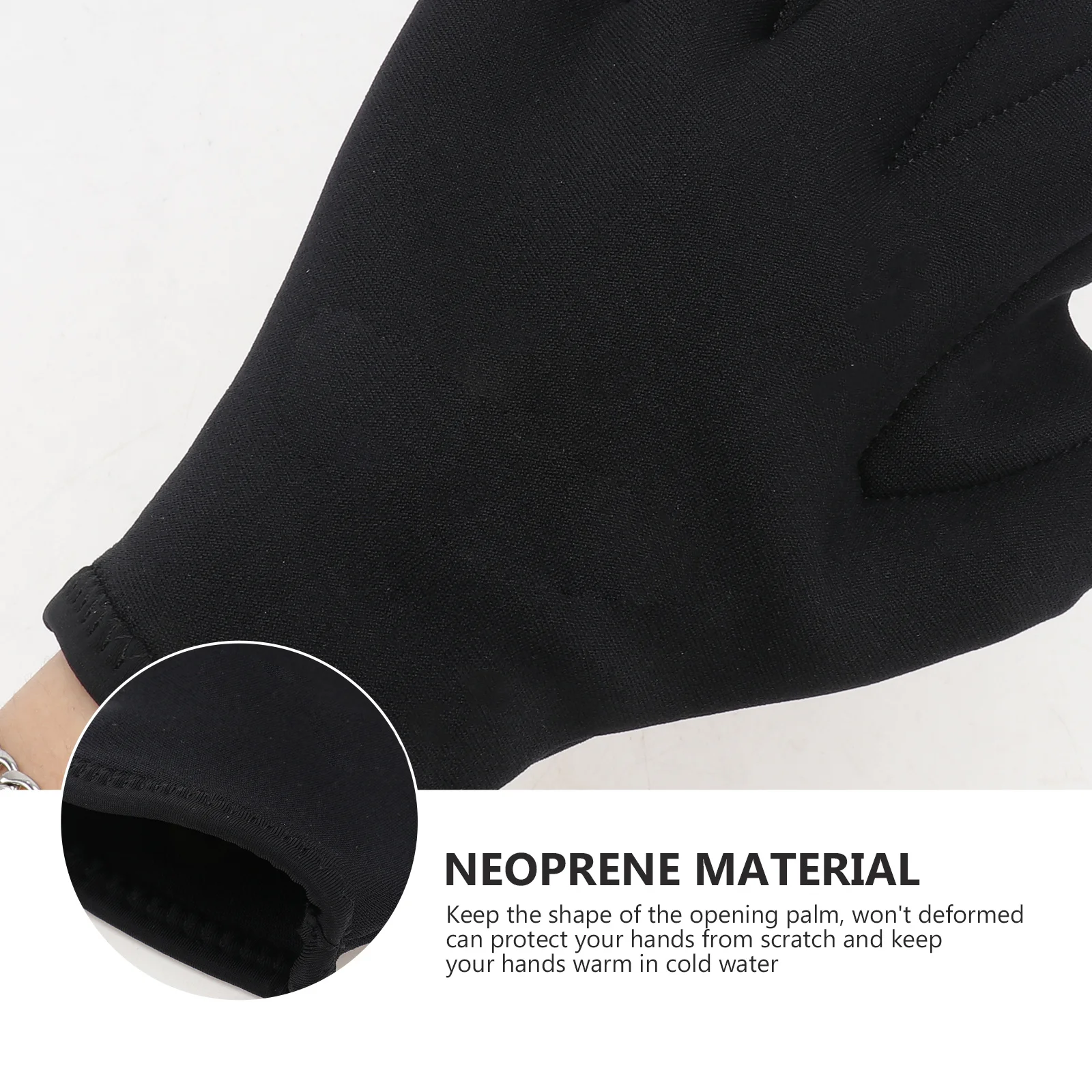 

1Pair Swimming Gloves Webbed Fingerless Diving Gloves Soft Breathable Sun Protection Swim Training Black Webbed Paddles