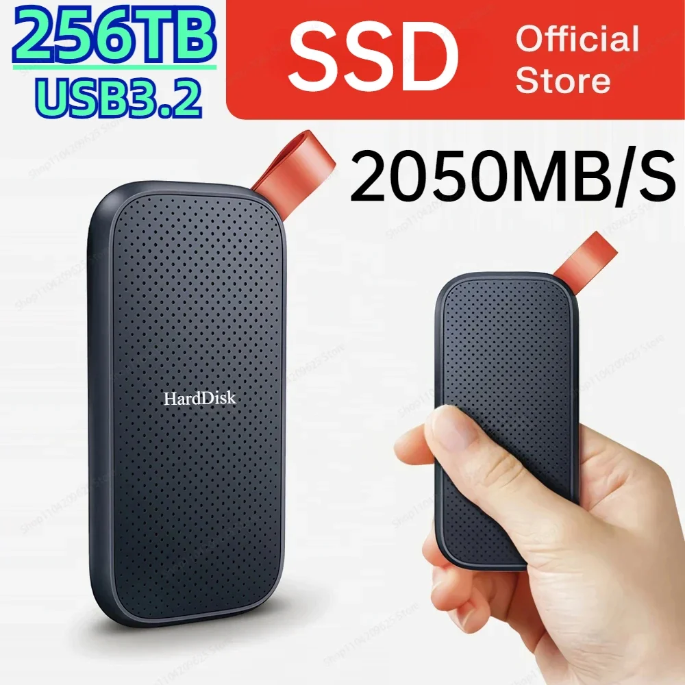 

External SSD Portable Solid State Drive E81 4TB 8TB 64TB 1TB 2TB Type-C /A USB 3.2 Gen2 Mobile Hard Drive Disk For Laptop PC PS5