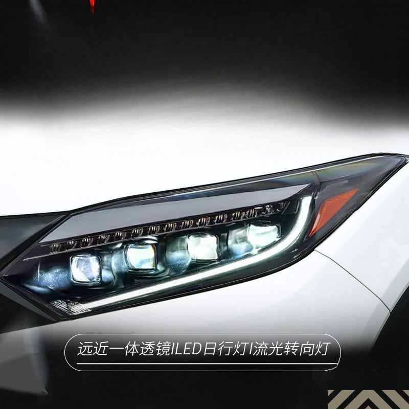 

Suitable for Honda Vezel 15-18 Headlight Assembly Modified LED Daytime Running Lights Flowing Turn Signal Lens Headlight