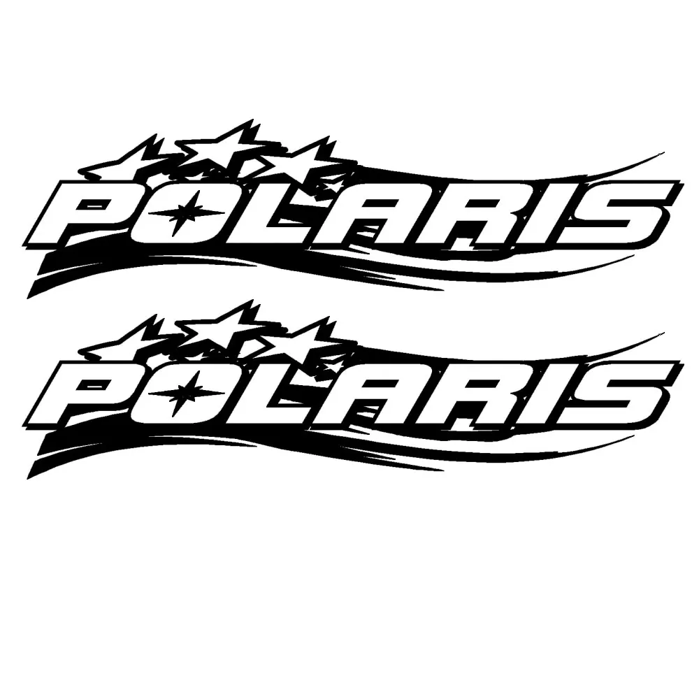 2 قطعة ل بولاريس العلم الوطني ATV الثلج ملصق فينيل 6 "× 22"