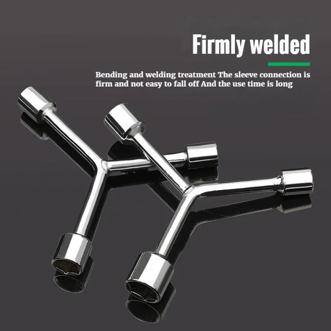 Household Triangular Socket Wrench Pragmatic Y-type Tri-fork Wrench Three-prong Wrench Bicycle Household Disassembly Repair Tool