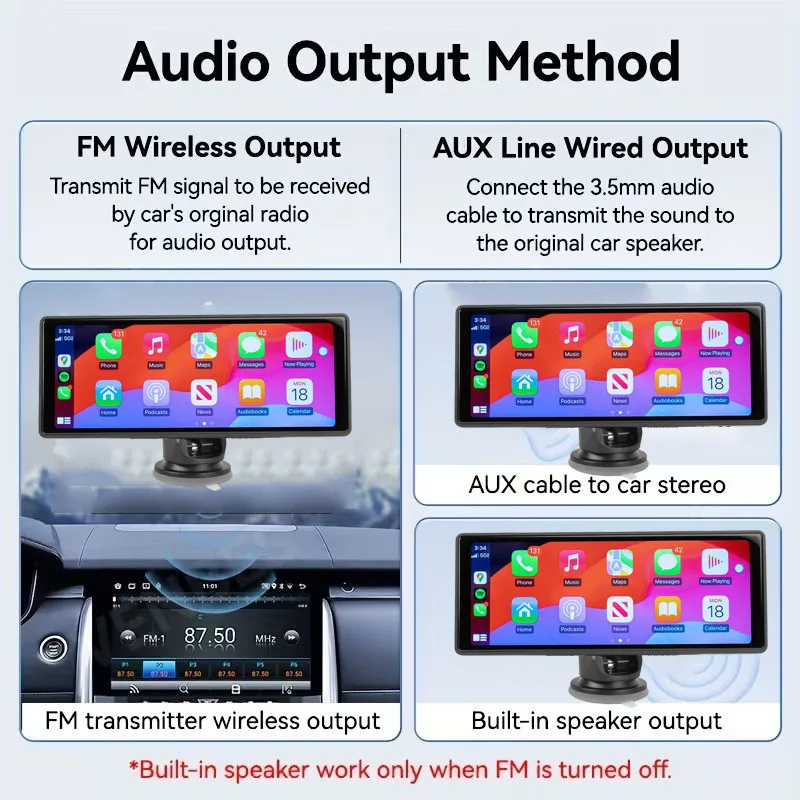 

Experience seamless connectivity with the 10.26-inch touch screen Carplay Auto Radio, supporting wireless Carplay and Android