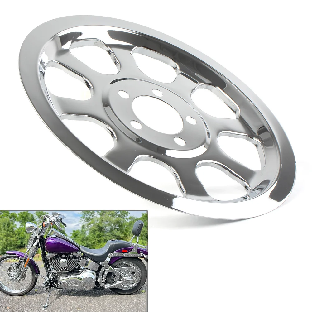 

Chrome Steel Motorbike Outer Pulley Cover 70 Tooth For Harley Davidson FXST FLST 2000 2001 2002 2003 2004 2005 2006