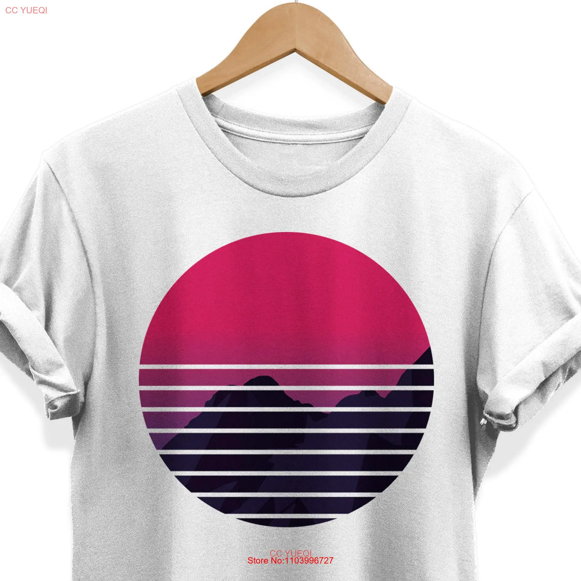 Retro SunseT T Shirt Vaporwave Aesthetic tee Synthwave Apparel Retrowave Clothing Lo Fi Clothes Pastel Outfit