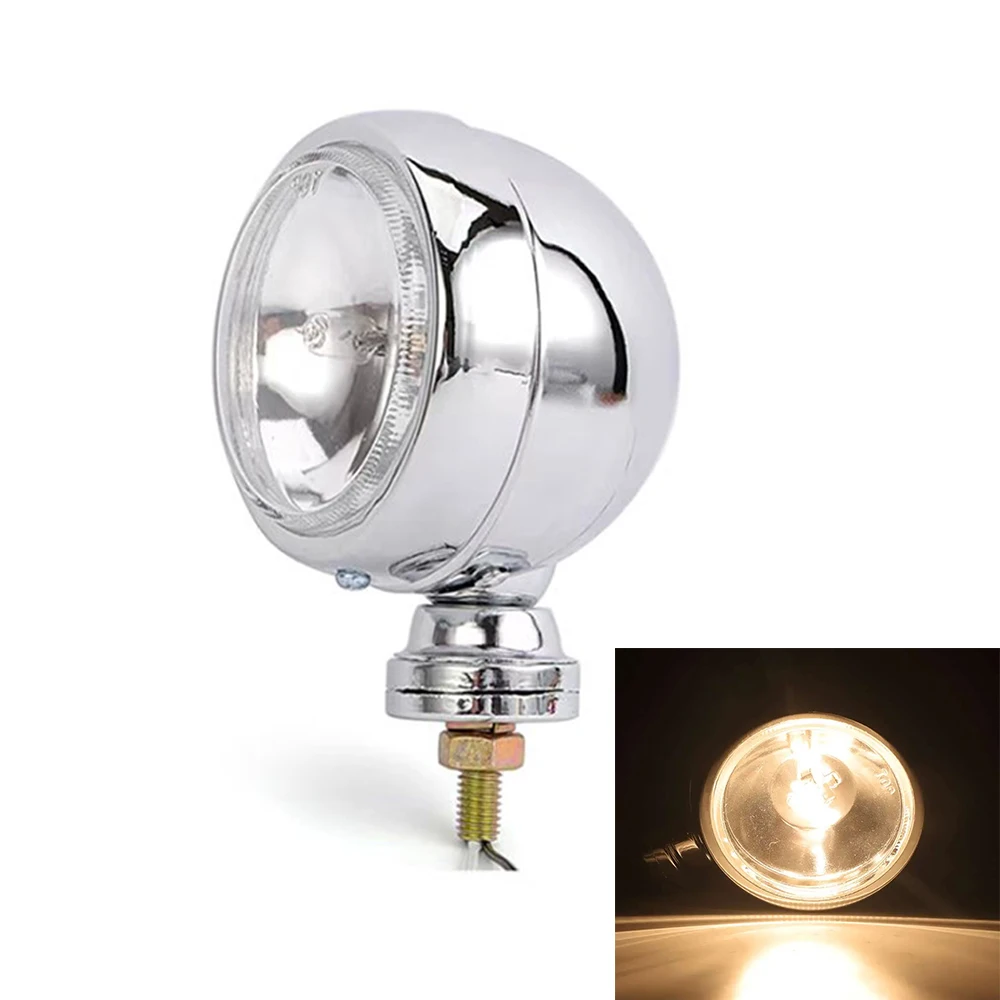 3 inch 12V Motorcycle Headlight Head Light Front Driving Spot Fog Lamp For Harley Honda Chopper Bobber Touring Custom Cafe Racer view 3