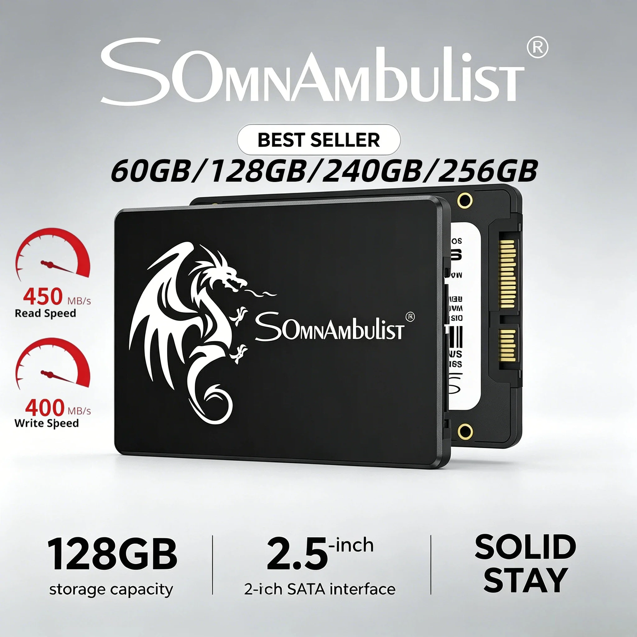 Somnambulist ssd interno sata3 2.5 Polegada 120gb 240gb 480gb 960gb 128gb 256gb 512gb 1tb 2tb unidade de estado sólido para computador portátil max