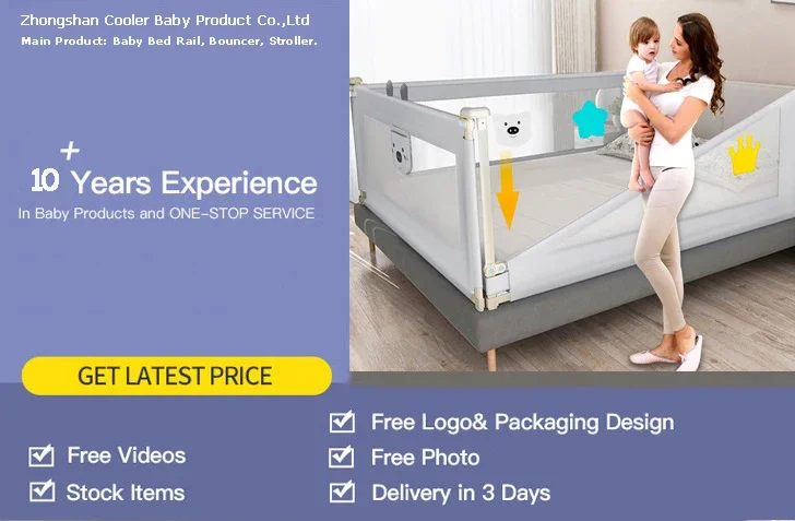 Hot Selling Safety Baby Portable Bed Fence Frame Protection Toddlers Bed Guard Adult Fold Down Side Bed Rails for Baby